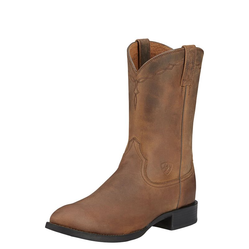 Ariat Western: Heritage Roper Botas Western Hombre - Marrones (ZHBSD8217)